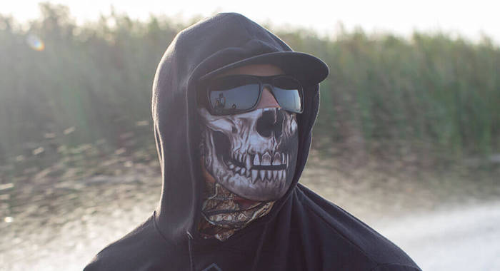 Brown Skull Bandana