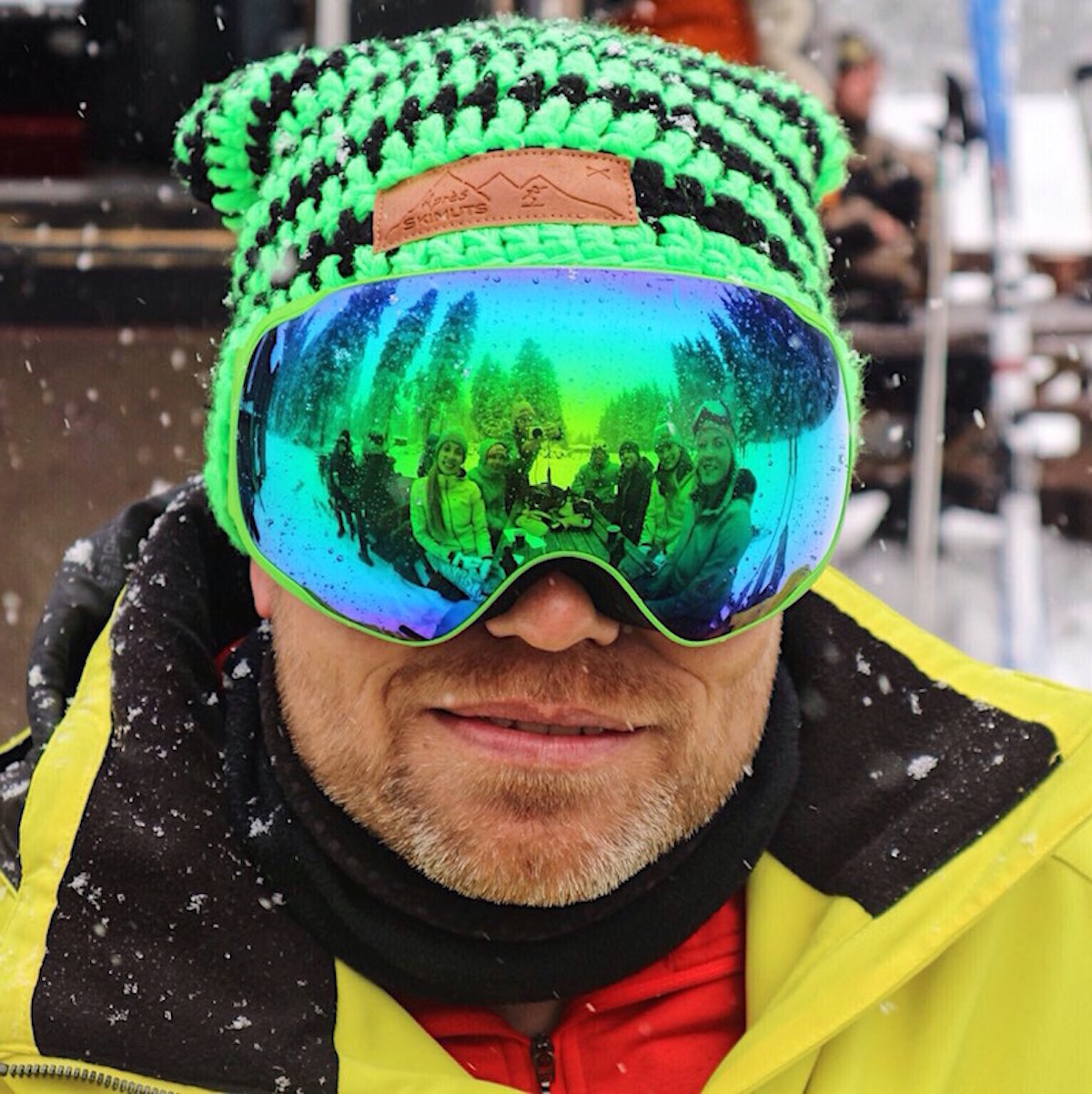 Apres Ski Muts neon groen