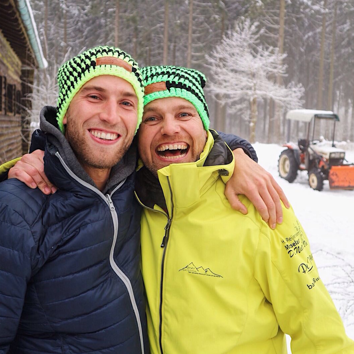 Après Ski Muts neon groen en geel