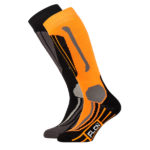 Falcon ski socks Victoria ladies 2 pack black and orange
