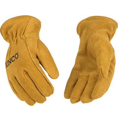 Tough suede vintage children's gloves