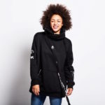 Oneskee waterdichte wintersport hoodie black