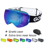 Ski and snowboard goggles blue