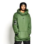 Oneskee waterdichte wintersport hoodie groen