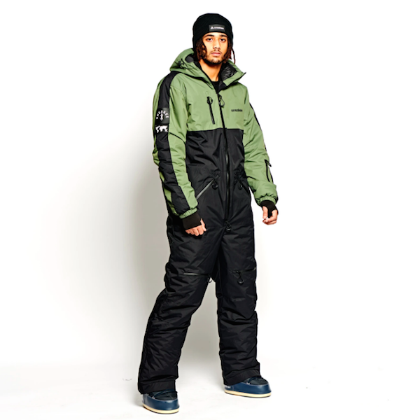 One Piece skisuit Oneskee olive black