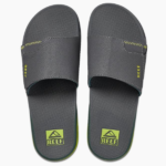 Reef Fanning Slide Grey Volt Heren Slipper met flesopener