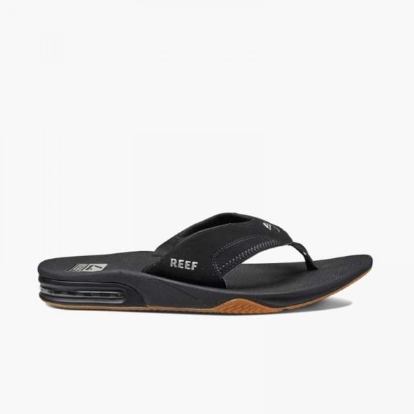 Reef Fanning black Silver met flesopener
