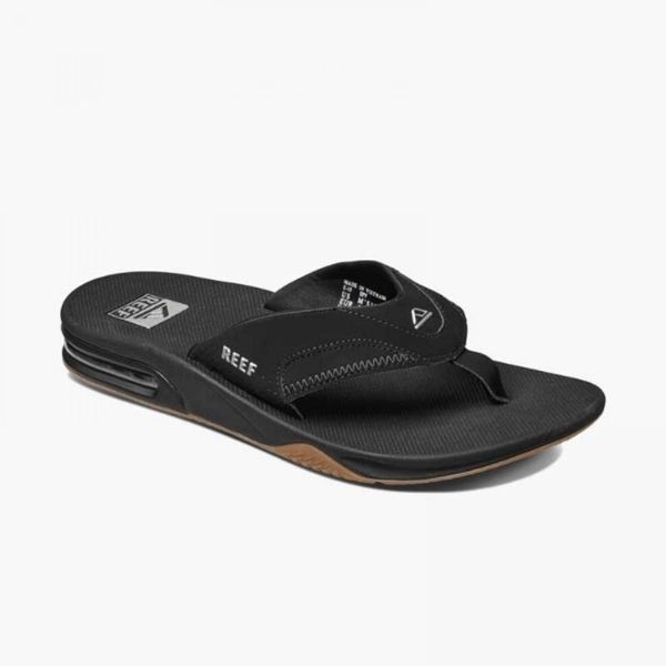 Reef Fanning black Silver met flesopener