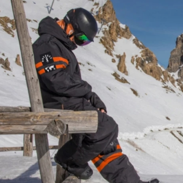 Oneskee original Pro suit Black/Orange stripes - Afbeelding 4